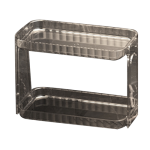 Rak Organizer Meja, Kamar Tidur untuk Rumah, Tempat Kosmetik, Kamar Mandi, Dapur, Rak Transparan Dua Lapis, A